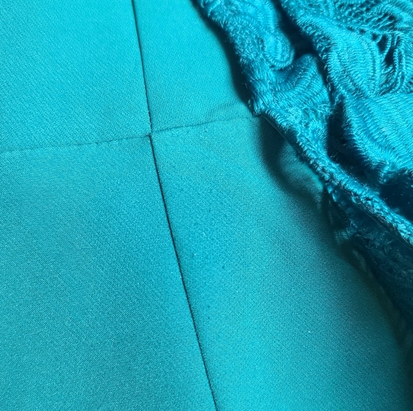 Kay Unger Embroidered One Shoulder Estrella Column Jumpsuit Size 12 - Picture 8 of 9